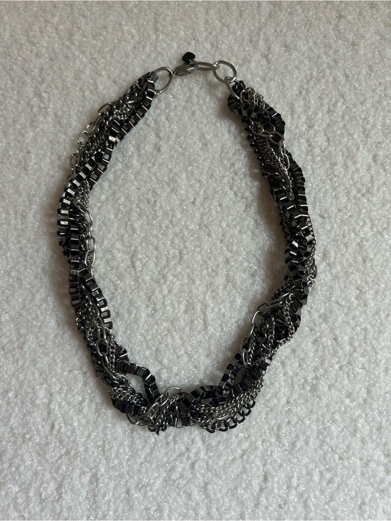 BaubleBar Jewelry - BaubleBar Gunmetal Chain Choker Necklace